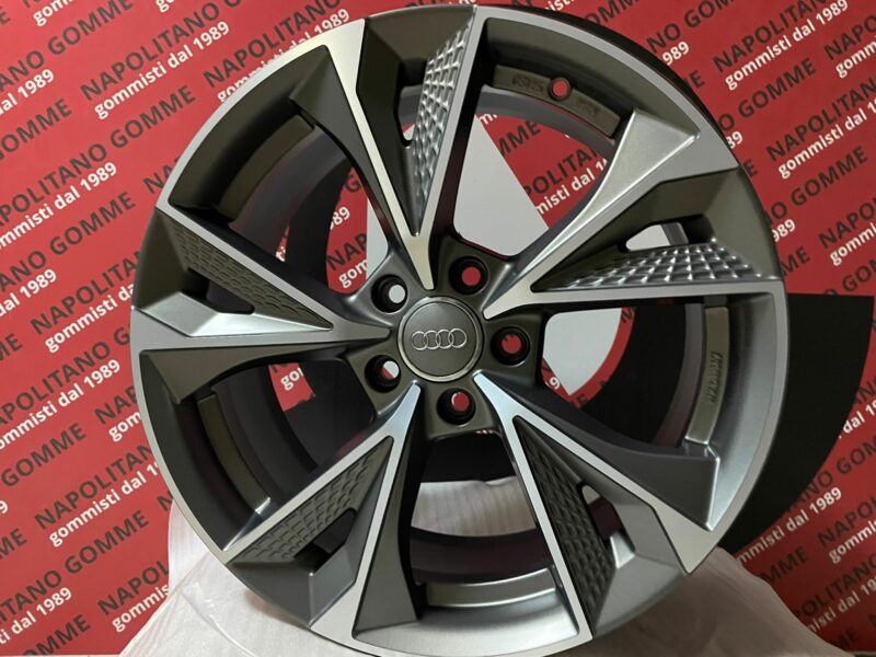 Cerchi Audi A4 A5 A6 Q2 Q3 Q5 TT 18 pollici rs7 grigio (5)